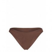 Gina Tricot High Leg Bikini Brief Brun