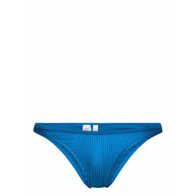 Calvin Klein High Leg Cheeky Bikini Blå