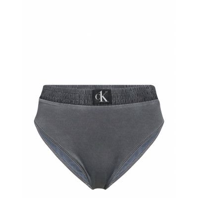 High Rise Bikini Swimwear Bikinis Bikini Bottoms High Waist Bikinis Grå Calvin Klein
