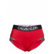 High Waist Bikini Swimwear Bikinis Bikini Bottoms Bikini Briefs Röd Calvin Klein