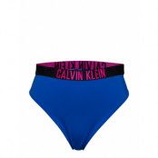 High Waist Cheeky Bi Bikinitrosa Blå Calvin Klein