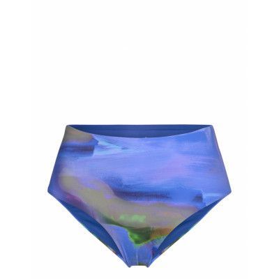 Casall High Waist Printed Bikini Bottom Blå
