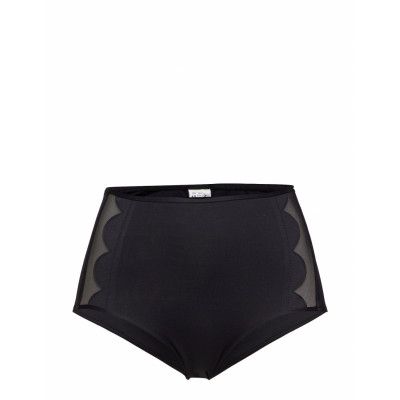 High Waisted Petal Edge Pant Swimwear Bikinis Bikini Bottoms High Waist Bikinis Svart Seafolly