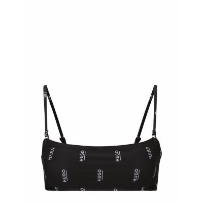 Hugo_Bralette Swimwear Bikinis Bikini Tops Bandeau Bikinitops Svart HUGO