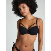 Hunkemöller Scallop Pd - Black - D x 80