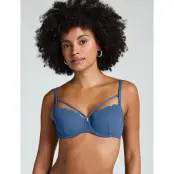 Hunkemöller Scallop Pd - Blue - B x 85