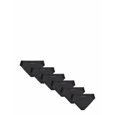 Women's Invisible Bikini 6-Pack Sport Panties Briefs Svart Danish Endurance