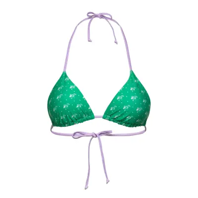 Irisa Bel Bikini Top Swimwear Bikinis Bikini Tops Triangle Bikinitops Grön Becksöndergaard