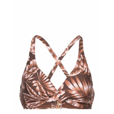 Islandinthesun Wrap Front F Cup Bra Swimwear Bikinis Bikini Tops Triangle Bikinitops Multi/patterned Seafolly