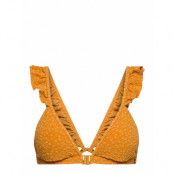 Jaquard Bikini Top With Ruffle Swimwear Bikinis Bikini Tops Triangle Bikinitops Gul Scotch & Soda