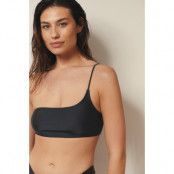 Josefine HJ x NA-KD Recycled bikinitopp med en axel - Black