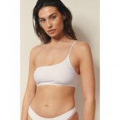 Josefine HJ x NA-KD Recycled bikinitopp med en axel - White
