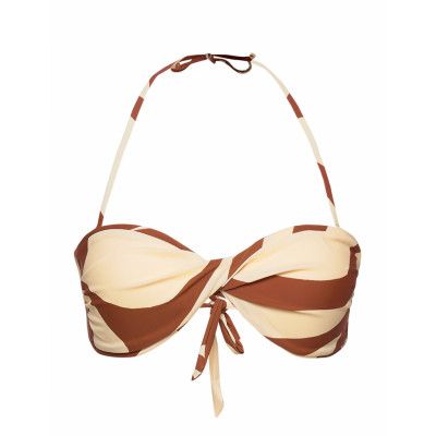 Julia Bikini Top Bikinitop Brun Second Female