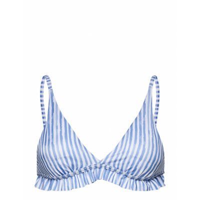 Julia Triangle Swimwear Bikinis Bikini Tops Triangle Bikinitops Blå Hunkemöller