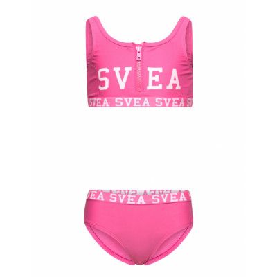 K. Sporty Zip Bikini Bikini Rosa Svea