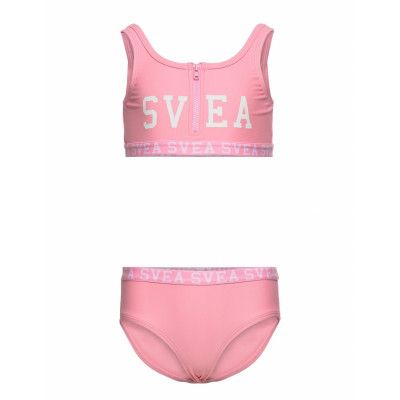 K. Sporty Zip Bikini Bikini Rosa Svea