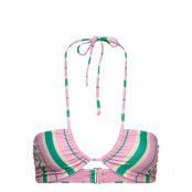 Kenya Bikini Top Swimwear Bikinis Bikini Tops Bandeau Bikinitops Pink Hosbjerg