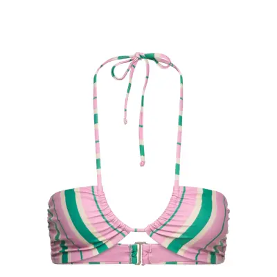 Kenya Bikini Top Swimwear Bikinis Bikini Tops Bandeau Bikinitops Rosa Hosbjerg