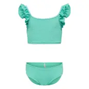 Kids Only Kogwave Structure Bikini Set Acc - Blue - 134-140