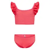 Kids Only Kogwave Structure Bikini Set Acc - Coral - 134-140