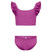 Kids Only Kogwave Structure Bikini Set Acc - Purple - 122-128