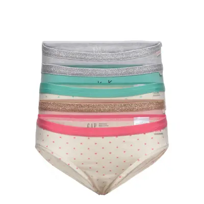 Kids Organic Cotton Print Bikini Briefs Night & Underwear Underwear Panties Rosa GAP