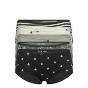 Kids Organic Cotton Print Bikini Briefs Night & Underwear Underwear Panties Svart GAP