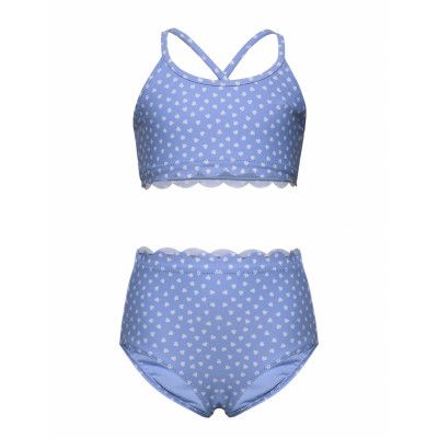 Kids Scalloped Heart Swim Two-Piece Bikini Blå GAP