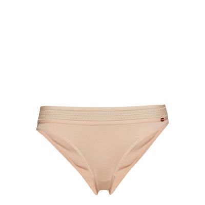 L. Bikini Briefs Swimwear Bikinis Bikini Bottoms Bikini Briefs Beige Skiny