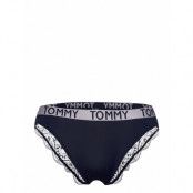 Lace Back Bikini Knickers Trosa Brief Tanga Blå Tommy Hilfiger