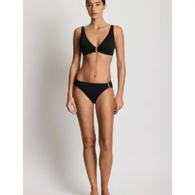 Lauren Ralph Lauren Swimwear Lrl Beach Club Ring Ots Bra - Black - 38