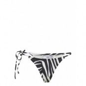 Leopard Bikini Bottom Swimwear Bikinis Bikini Bottoms Side-tie Bikinis Black Mango