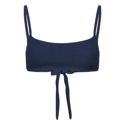 Lexington Clothing Textured Bikini Top Marinblå
