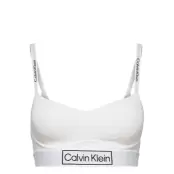 Lght Lined Bralette *Villkorat Erbjudande Lingerie Bras & Tops Soft Bras Tank Top Bras Vit Calvin Klein
