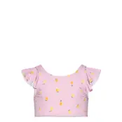 Lindex Bikini Top With Frill Aop Rosa