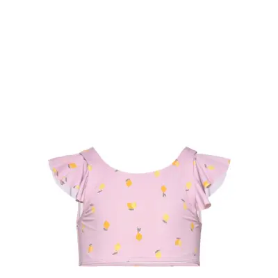 Lindex Bikini Top With Frill Aop Rosa