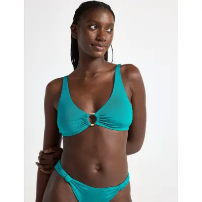 Lindex Bra Adele Shiny W Pad - Blue - L