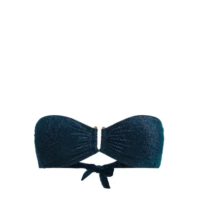 Lindex Bra Bandeau Brie Lurex Blå