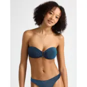 Lindex Bra Bandeau Brie Lurex - Blue - M