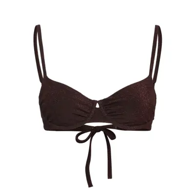 Lindex Bra Senna Lurex Brun