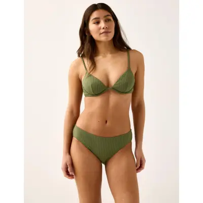 Lindex Bra Stella Rib - Khaki green - XL