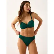 Lindex Brief Bikini Bella Rouched Shi - Green - XS