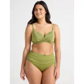 Lindex Shaping Bikini Bottom With High Waist - Green - S