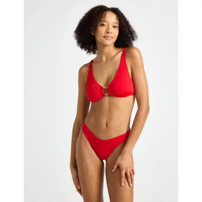 Lindex Swim Brief Naomi High Leg Braz - Red - S