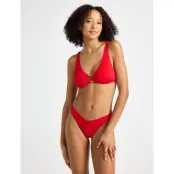Lindex Swim Brief Naomi High Leg Braz - Red - XS