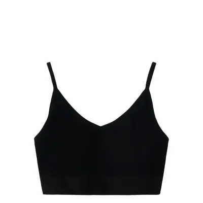 LMTD Nlfkailey Rib Bralette Noos Svart