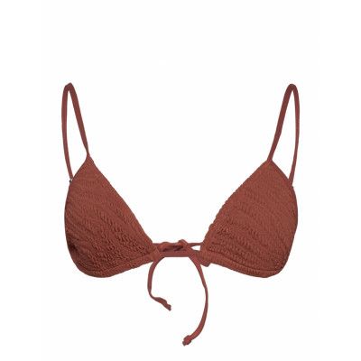Luana Triangle Swimwear Bikinis Bikini Tops Triangle Bikinitops Brown Bond-Eye