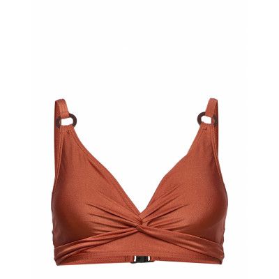 Lucca Top *Villkorat Erbjudande Swimwear Bikinis Bikini Tops Triangle Bikinitops Brun Missya