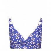 Lucca Top Swimwear Bikinis Bikini Tops Triangle Bikinitops Blue Missya