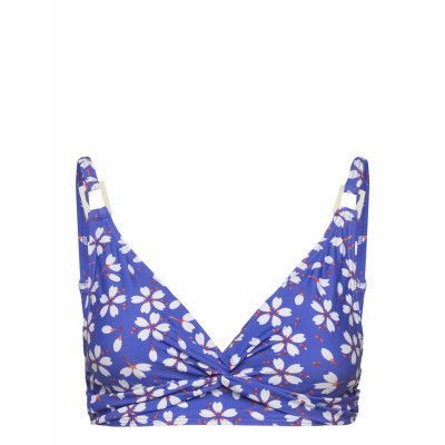 Lucca Top Swimwear Bikinis Bikini Tops Triangle Bikinitops Blue Missya